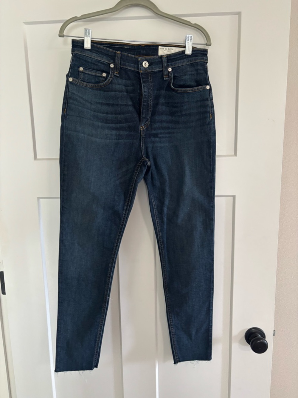 Rag and Bone High Rise Ankle Skinny